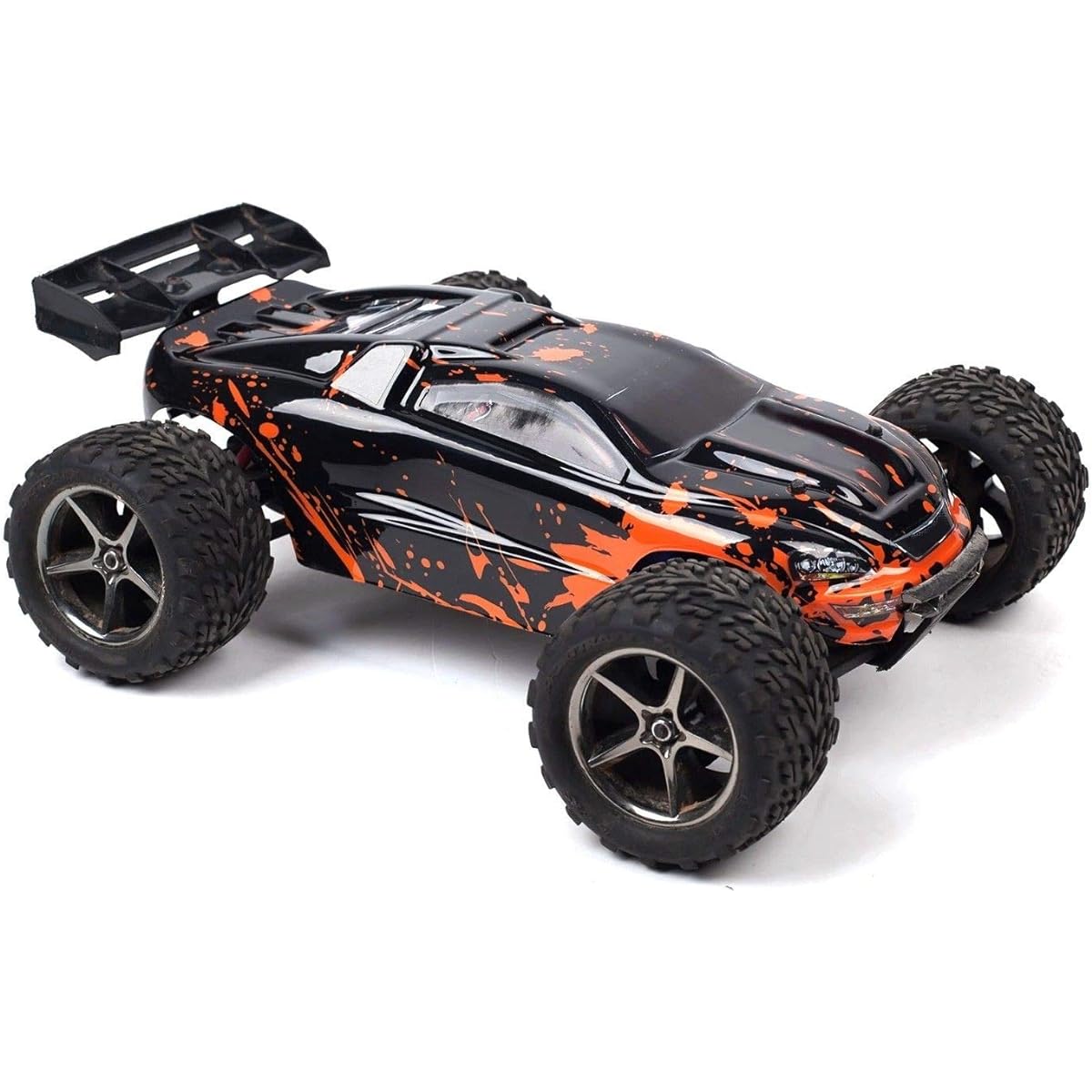 SummitLink Compatible Custom Body Muddy Orange over Black for 1/16 Scale RC Car or Truck (Truck Not Included) ERMN-BR-03