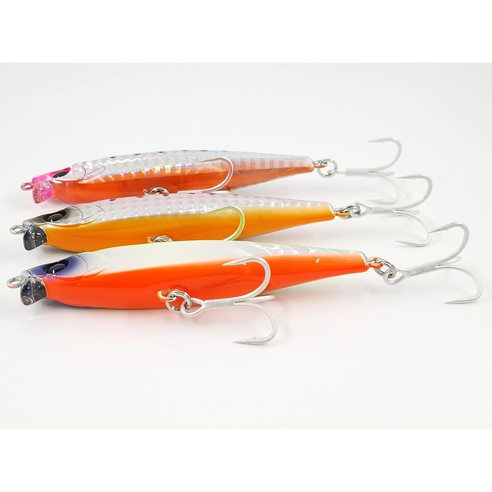 85s 20g TSURINOYA Heavy Sinking Pencil Long Shot with Tiny Lip 85mm Seabass Blackfin Bass Blue Fish Sagoshi DW207