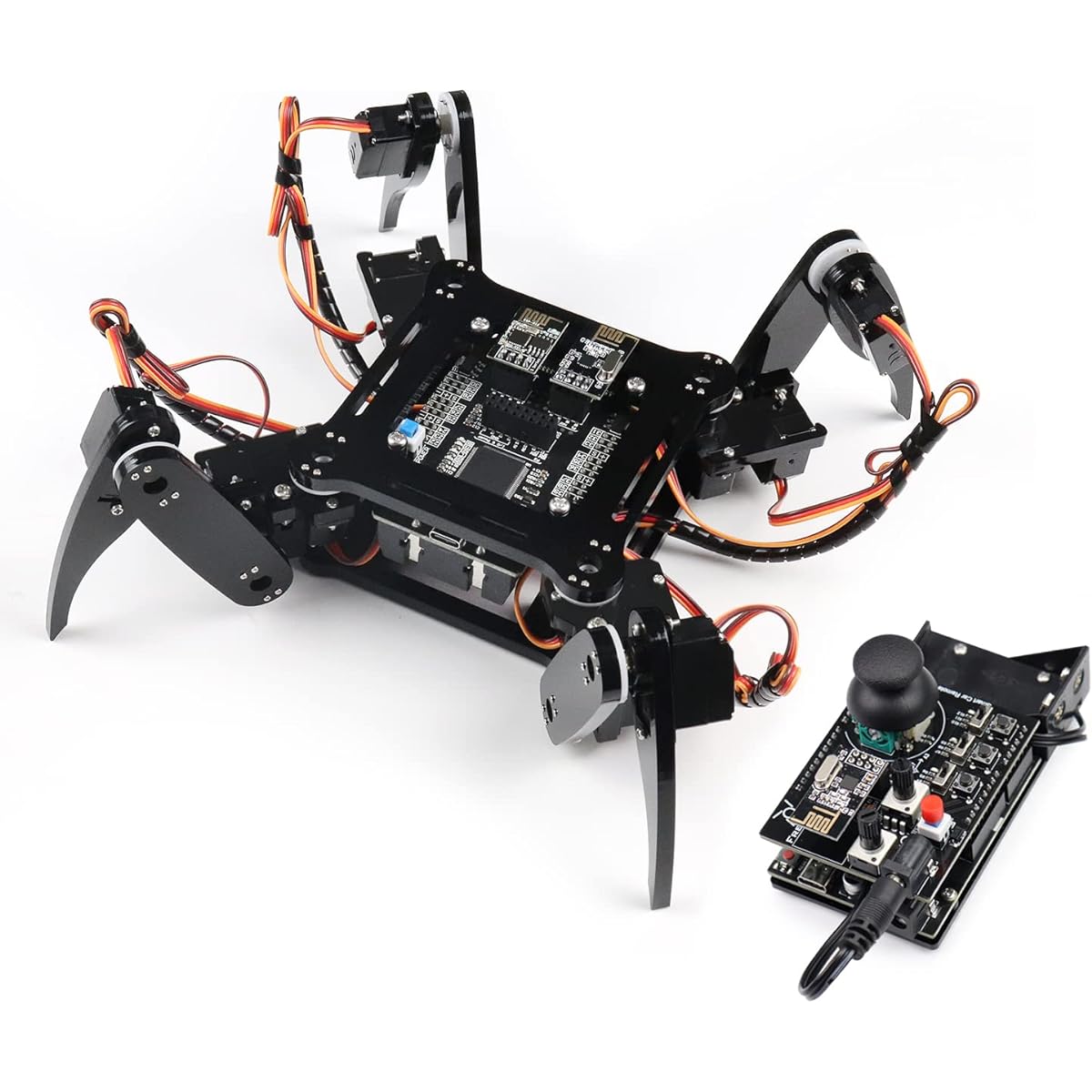 Freenove Quadruped Robot Kit with Remote Control (Compatible with Arduino IDE) App Remote Control Walking Crawling Twisting Servo STEM Projects
