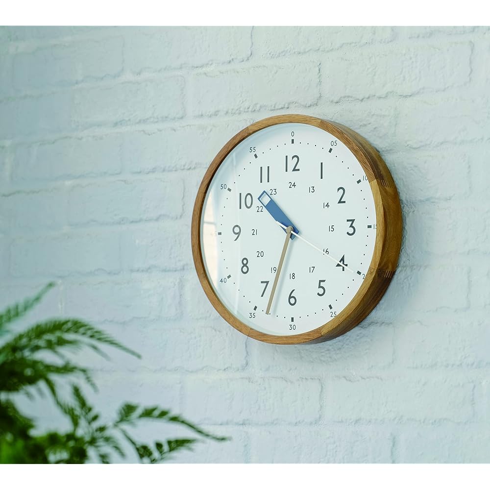 INTERFORM INC. Interform Radio Clock Wall Clock Storuman Interior Easy to See Blue CL-2937BL Educational Children Kids