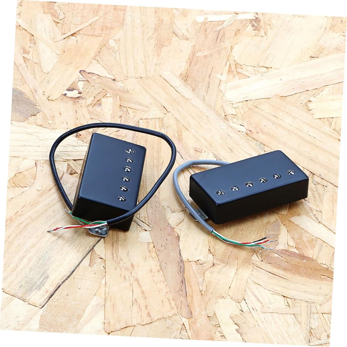 VINTORKY Guitar 2pcs Black Matte Guitar Dual Pickup GMB227 Guitar Pickup Humbucker Guitar Replacement Parts Folk Guitar Pickup Ukulele Pickup Pattern