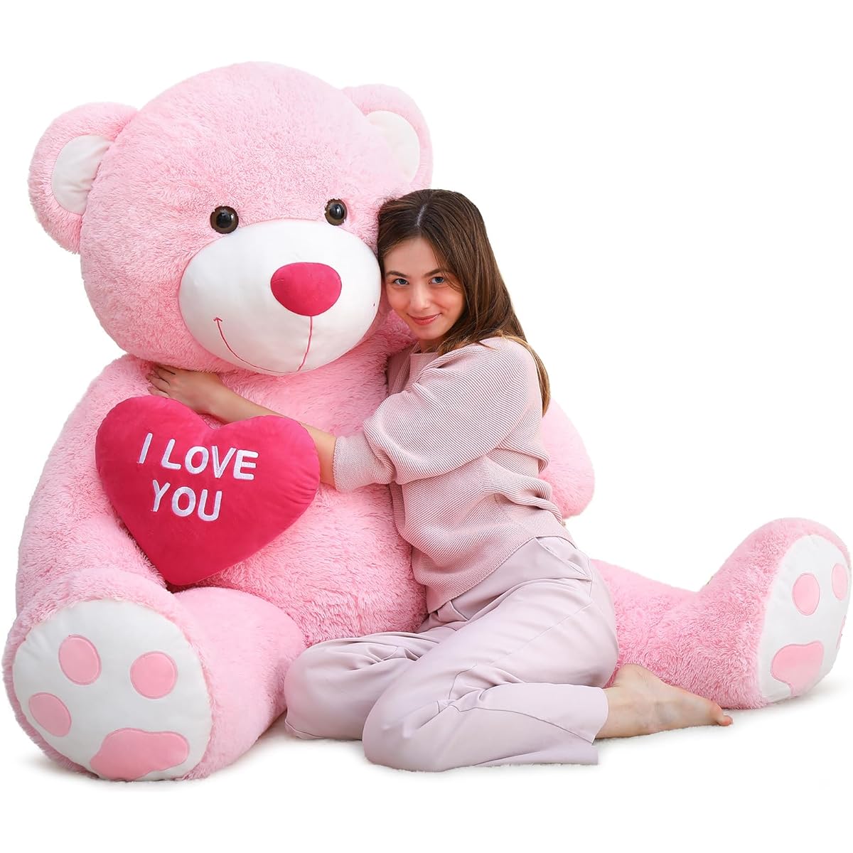 MaoGoLan Giant Teddy Bear 4ft Pink