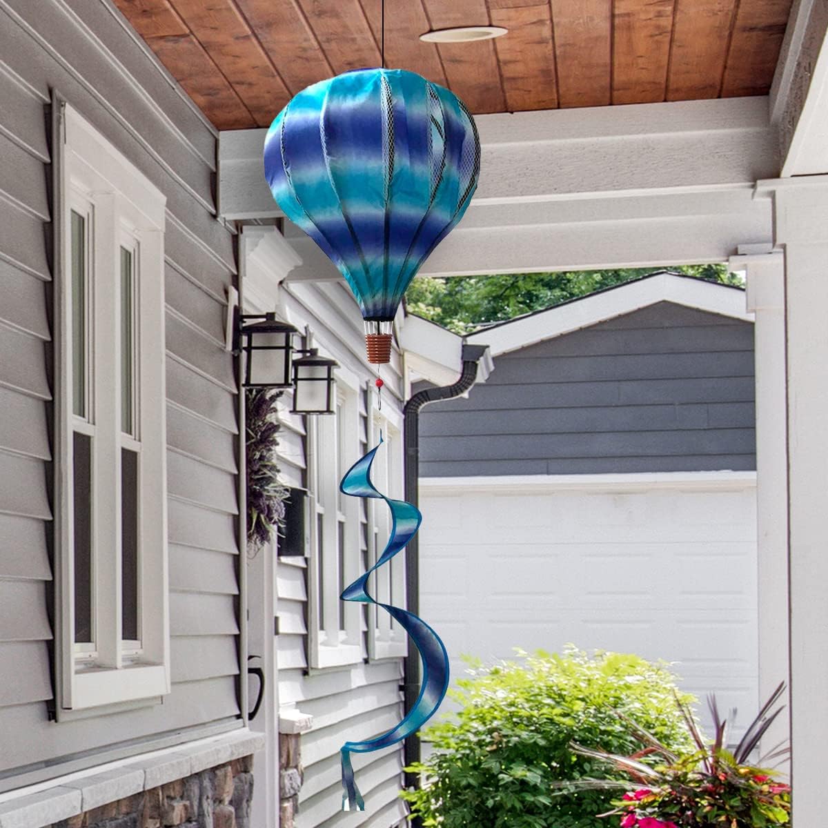 Blue & Purple Deluxe Hot Air Balloon Wind Twister Everyday 54" Large Briarwood Lane