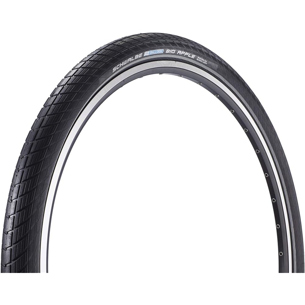 SCHWALBE [Genuine] Big Apple 29(28) x 2.00 Black Reflex Clincher Tire [Urban/Balloon Bike/City Riding]