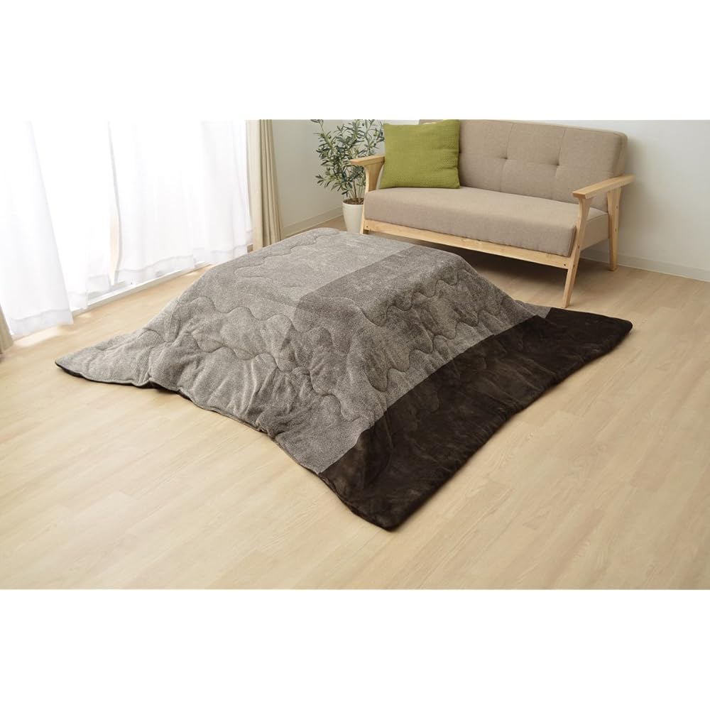 Ikehiko Corporation Kotatsu Futon Square Single Piece Washable "Gradation" Brown Approx. 190 x 190 cm ♯6811109