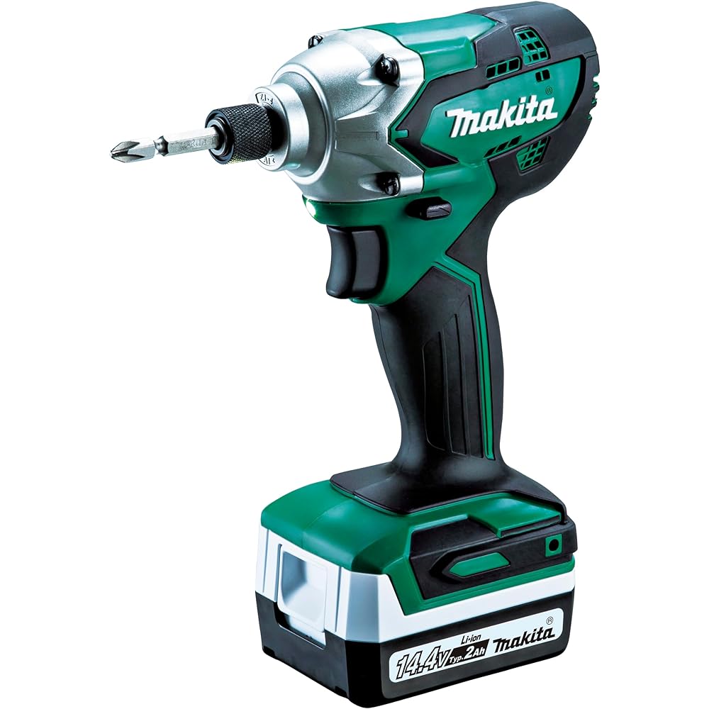 Makita Rechargeable Impact Driver 14.4V2Ah with 2 batteries, charger, and case MTD001DSAX