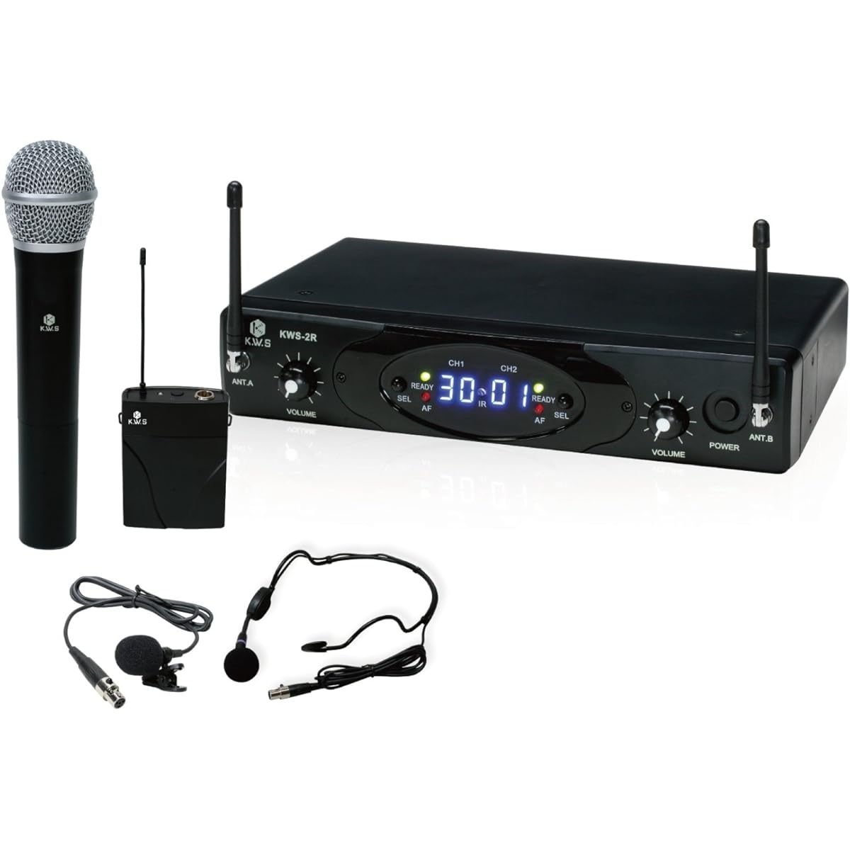 K.W.S Dual Wireless System Hand Microphone Set KWS-2H/H