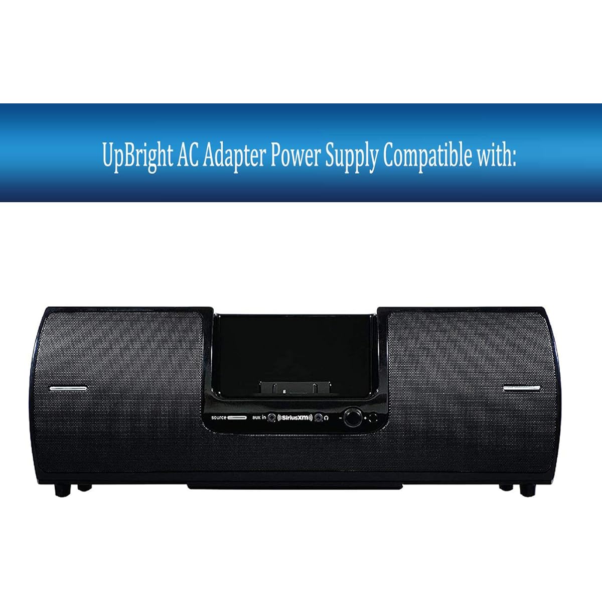 UpBright Globla 12V AC/DC Adapter SiriusXM SiriusXM SXSD2 Portable Speaker Dock Play Radio SXSD 2 Boombox Boombox Speaker System 12VDC 12.0V DC12V Switching Power Supply Charger