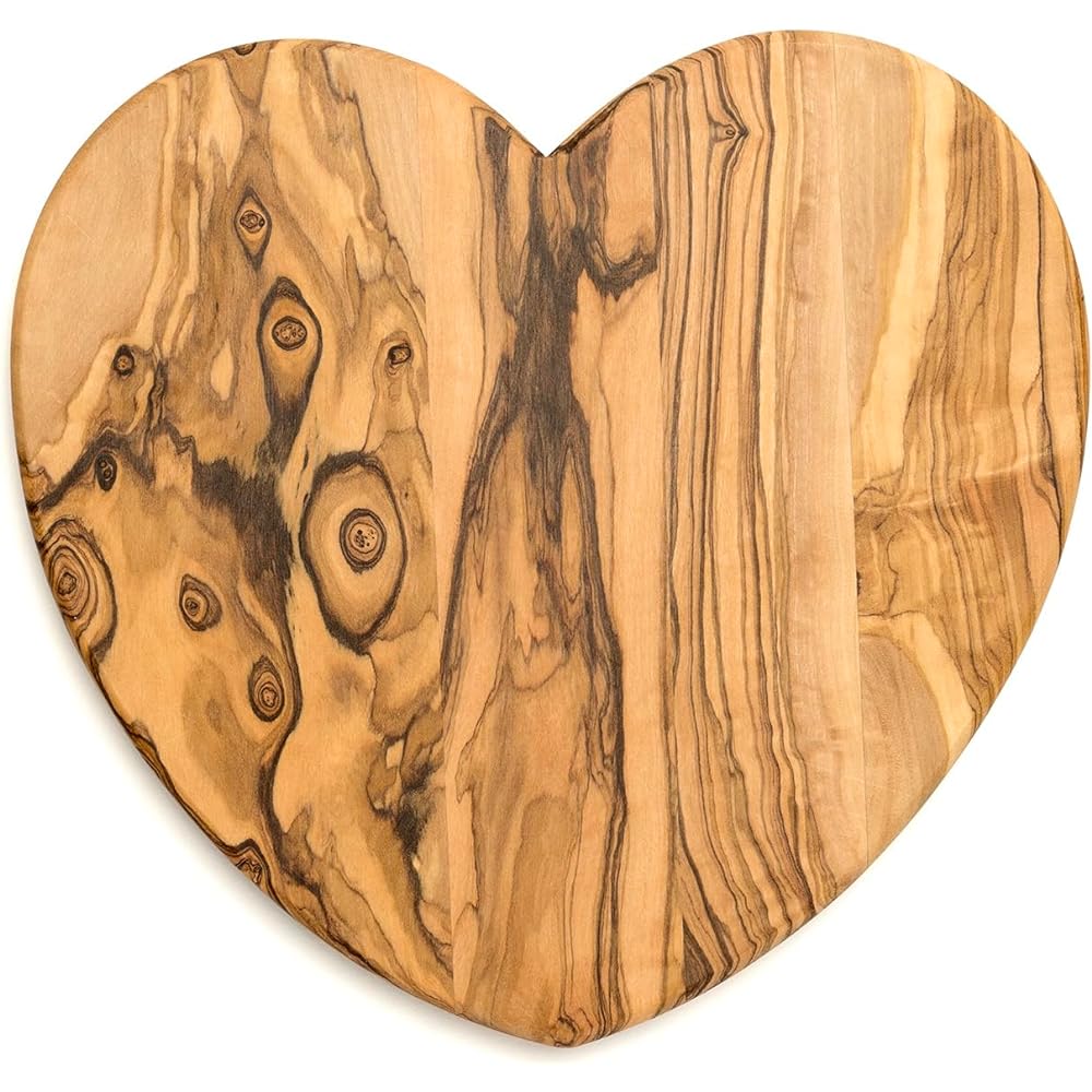 BERARD Olive Cutting Board Heart Medium