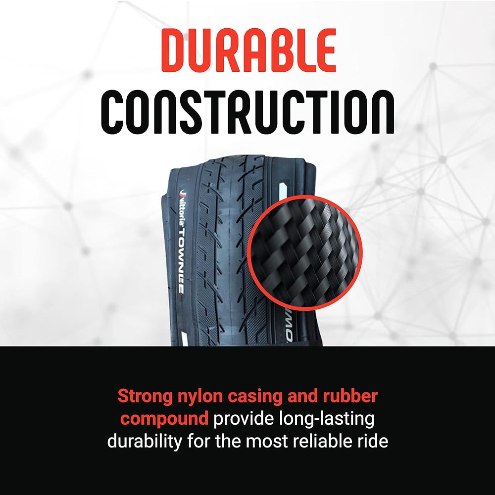 Vittoria Townee Clincher [Townee(FOLD)] All Black [Casing: Nylon 26 TPI]