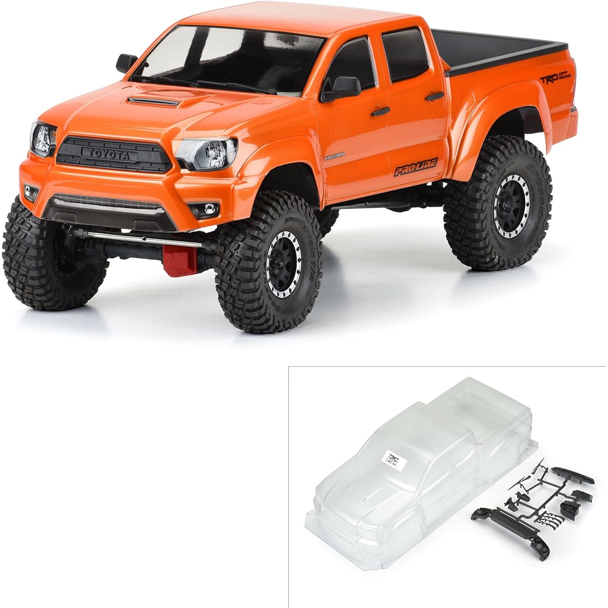 Pro-line Racing 1/10 2015 Toyota Tacoma TRD Pro Clr Bdy 12.3 WB PRO356800 Car/Truck Body Wing & Decal