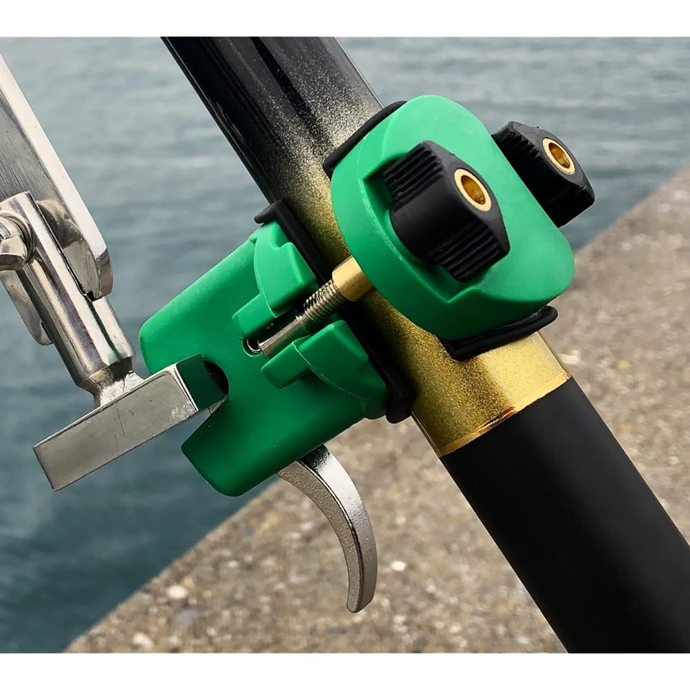 (FKS) Rod Keeper Rod Clamp Piton Keeper Piton Clamp One-Touch Detachable Trigger Type Piton Rod Holder Taman Ishidai