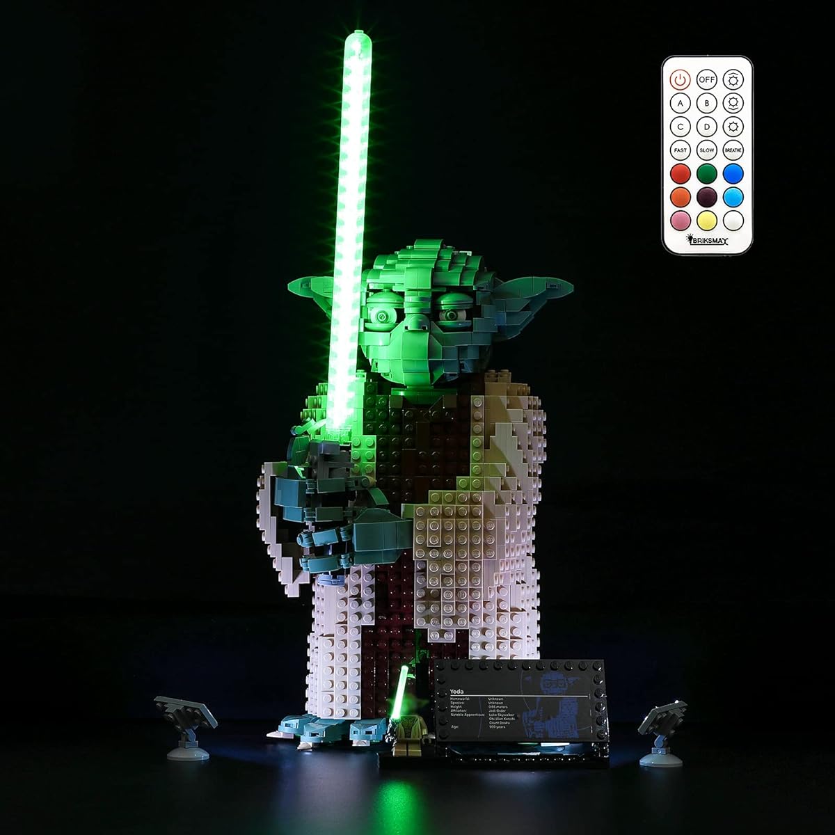 BRIKSMAX LED Light Kit for Yoda - Compatible with Lego 75255 (LEGO Set Not Included)