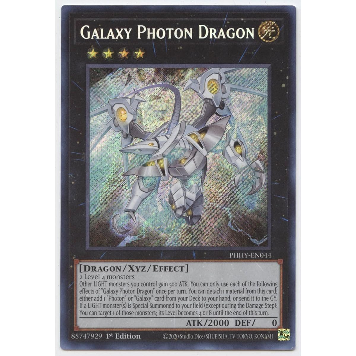 Galaxy Photon Dragon PHHY-EN044 Secret Rare First Edition