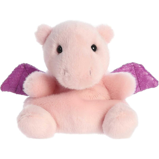 Aurora® Adorable Palm Pals™ Aria Pink Dragon™ Plush - Pocket-Sized Play - Collectible Fun - Pink 5"