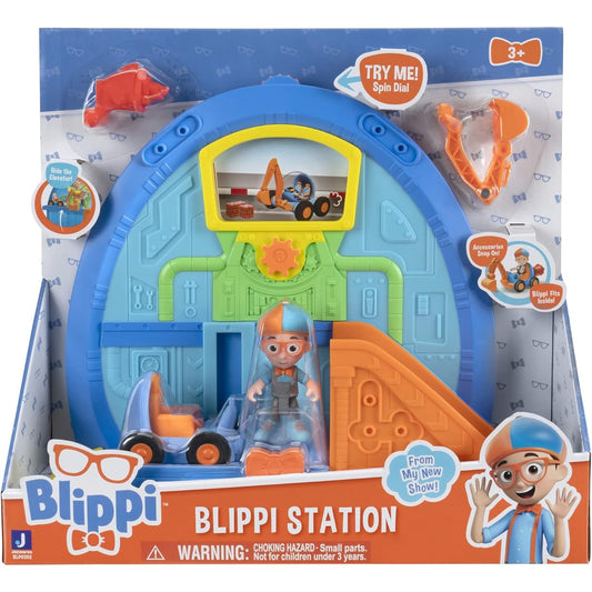 Blippi Wonders Station Playset - Exploration 1 Station Playset 1 Figure 1 BlippiMobile 2 Vehicle Add-ons