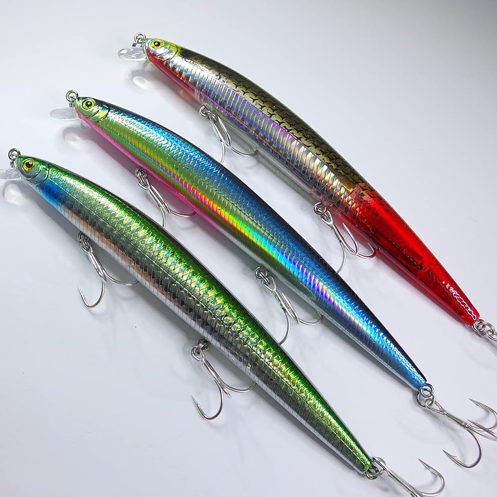momo lure sea bass lure minnow shining minnow 145F shaft glider center of gravity moving type double silent wire