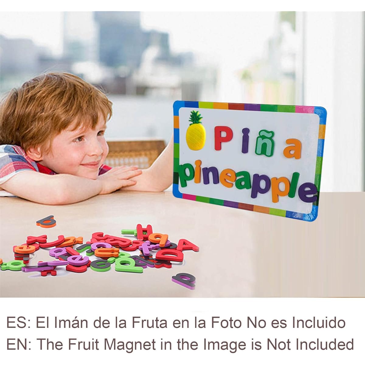 Spanish Alphabet Magnets Alphabet Magnets - Letras Españolas y Números Magnéticos para Niños 4 Colors for Classroom and Home Education 4 Colors La Enseñanza en Aula y Casa (Set of 4 ES2)