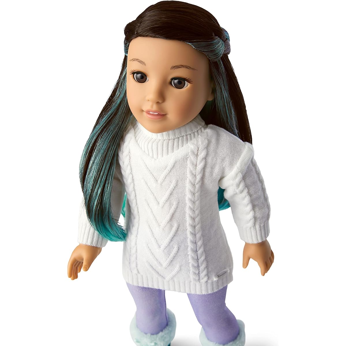 American Girl Corinne Tan Girl of the Year 2022 18" Doll and Book with Sweater, Leggings and Boots, Ages 8+