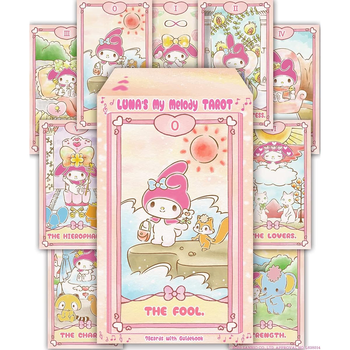 Luna's My Melody Tarot LUNA'S My Melody TAROT Rider version compliant For beginners Cute [Sanrio]
