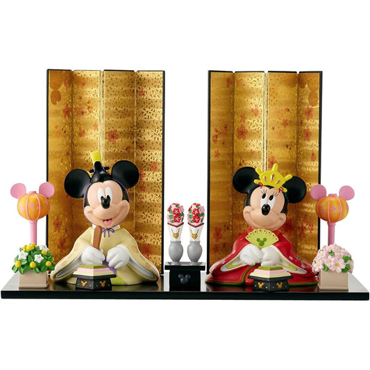 [Belle Maison] Disney Prince and Princess Decoration Flat Decoration Hina Dolls Mickey & Minnie