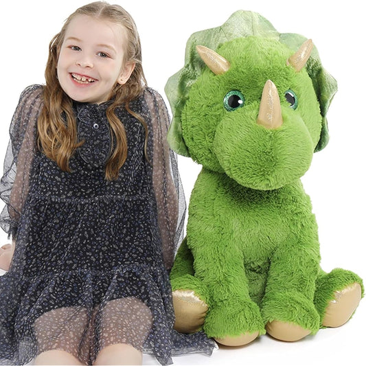 Tezituor Stuffed Animal Triceratops Plush Toy Large Dinosaur Plush Toy Dinosaur for Boys Girls Kids 24 Inch