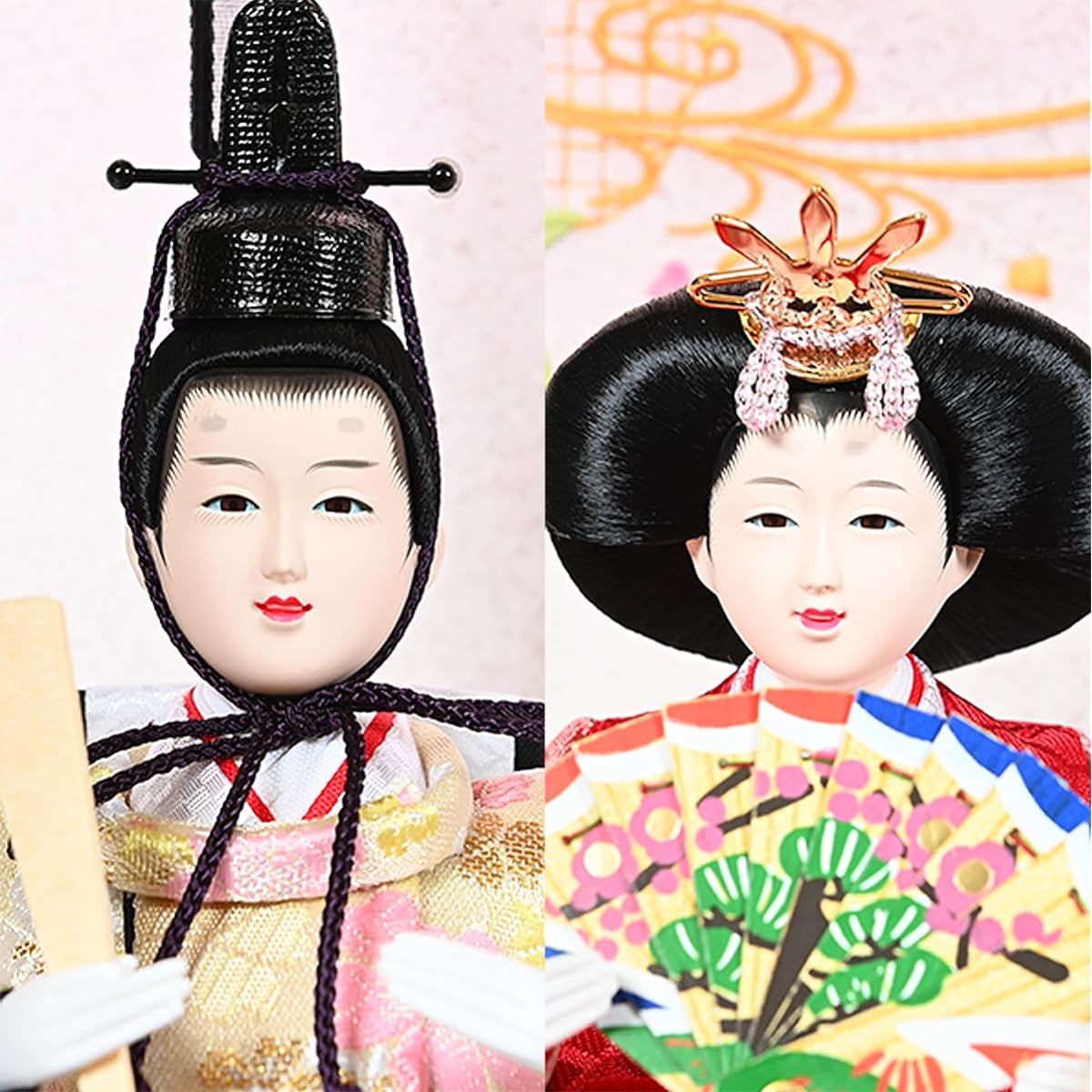 [Hina doll case] [Modern Hina doll case] Enka Kaeshi Shinno pearl white case: Fushimiya supervision [Hina doll] [Stylish round Hina doll case]