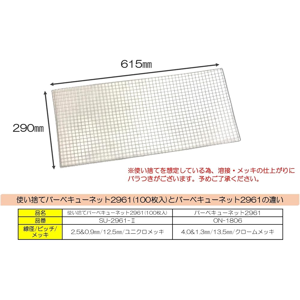 ONOE Stove Replacement Net Barbecue Net Chrome Plated BBQ Cooking