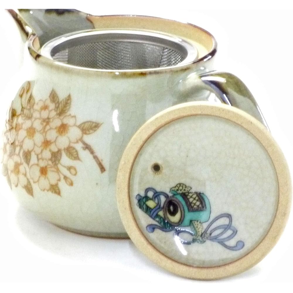 Kutani ware [Multi-purpose teapot] Large Weeping Cherry Blossom [Back picture]