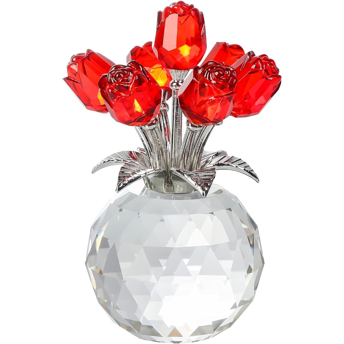 Red rose figurine ornament.