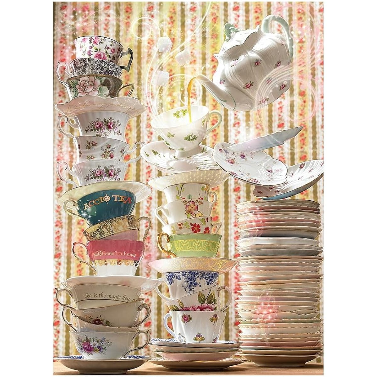 Cobble Hill Puzzles Magic Tea Shop 1000 Piece Food & Drink Jigsaw Puzzle