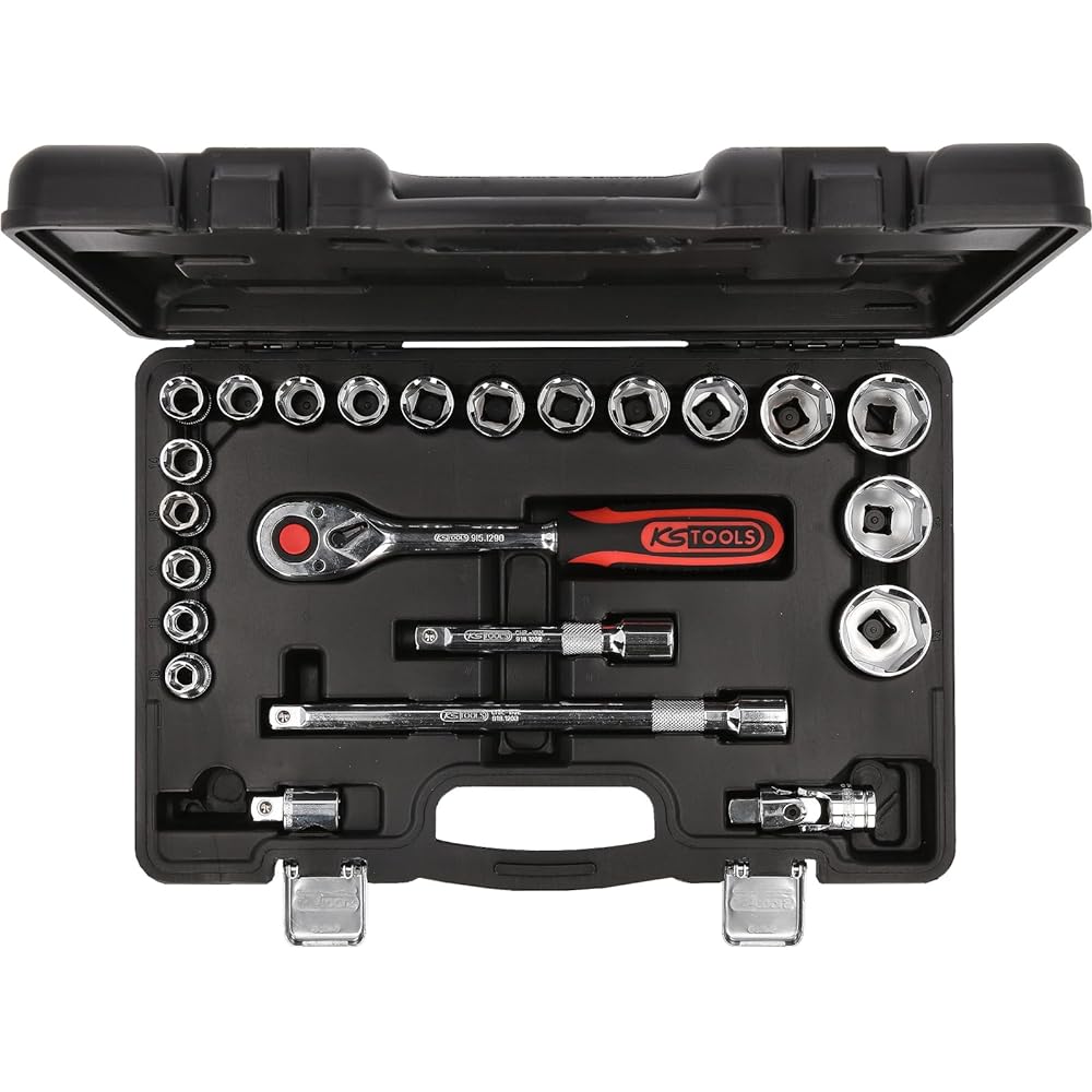 KS TOOLS 1/2" CHROMEplus Socket Set 23 pcs 918.0623 [Parallel Import]