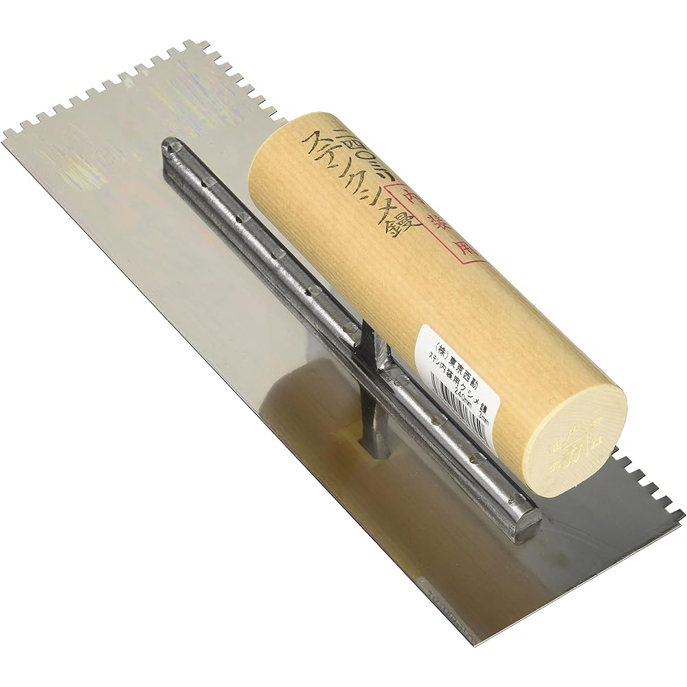 Tokyo Nishikan Stainless steel interior comb trowel Tokyo Nishikan 65544 240mm 3mm body: Depth 6.8cm Body: Height 24cm Body: Width 7.5cm Silver