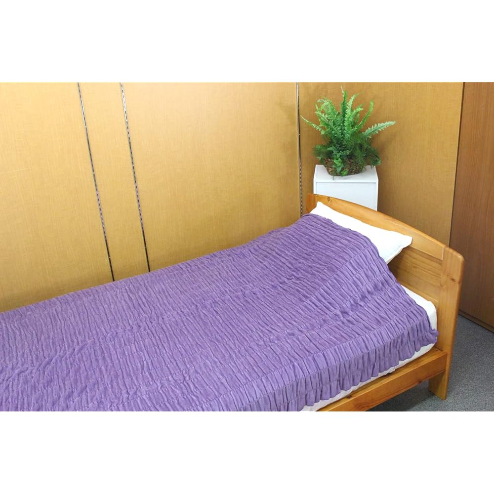 Romance Kosugi Blanket Purple Single (140 x 200cm) Warm Support Fluffy Blanket 1-3430-1000-8300