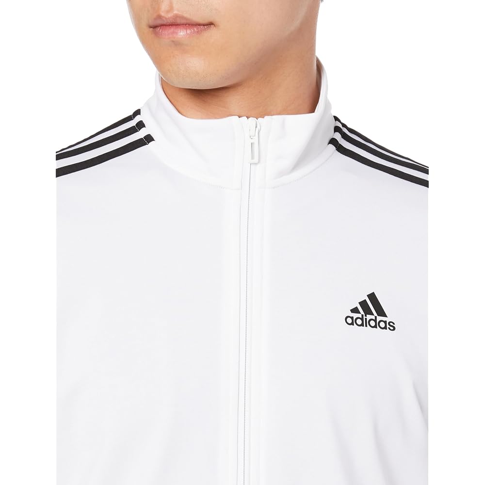 Adidas Jersey Top Prime Green Essentials Warm Up 3 Stripes Track Jacket OO127 Men's