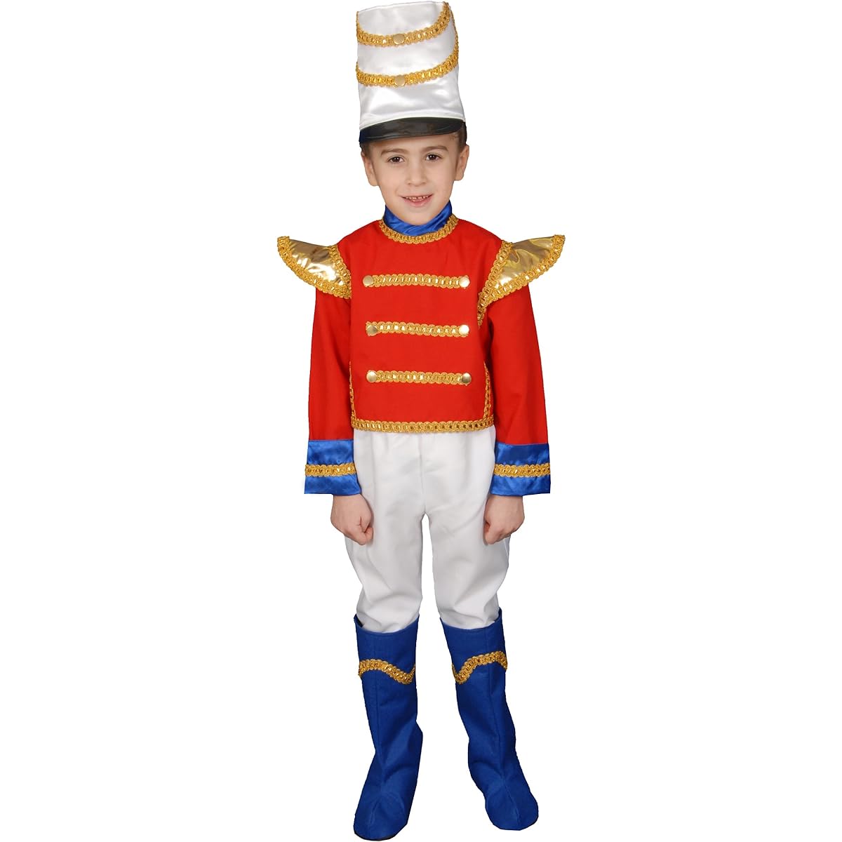 Deluxe Toy Soldier Costume Set - Large 12-14 by Dress Up America