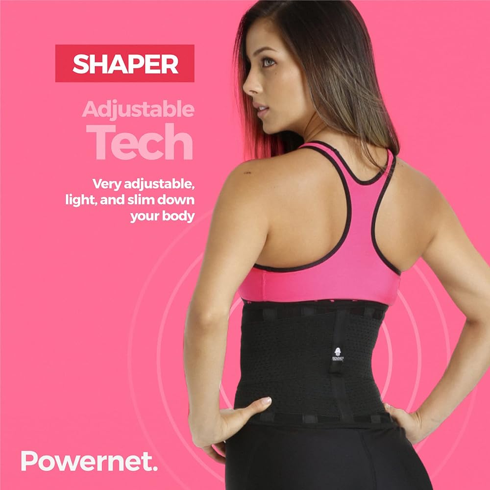 Tecnomed Waist Training Belt Corset Body Shaper Belly Band Shaping Weight Loss Compression Band for Weight Loss/Training/Fitness M Purple