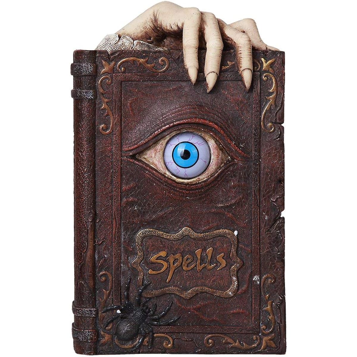 Pacific Giftware Evil Eye Spell Book Resin Money Box Halloween Decor Gothic Collectible 8.25"