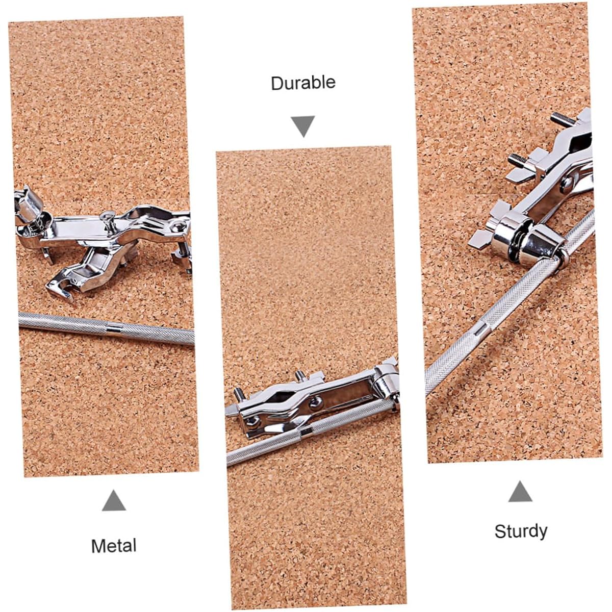 VICASKY 4pcs Extension Clip Drum Grabber Clamp Microphonos Drum Grabber Extension Arm Drum Rack Booby Bar Microphone Suspension Arm Drum Clip Drum B