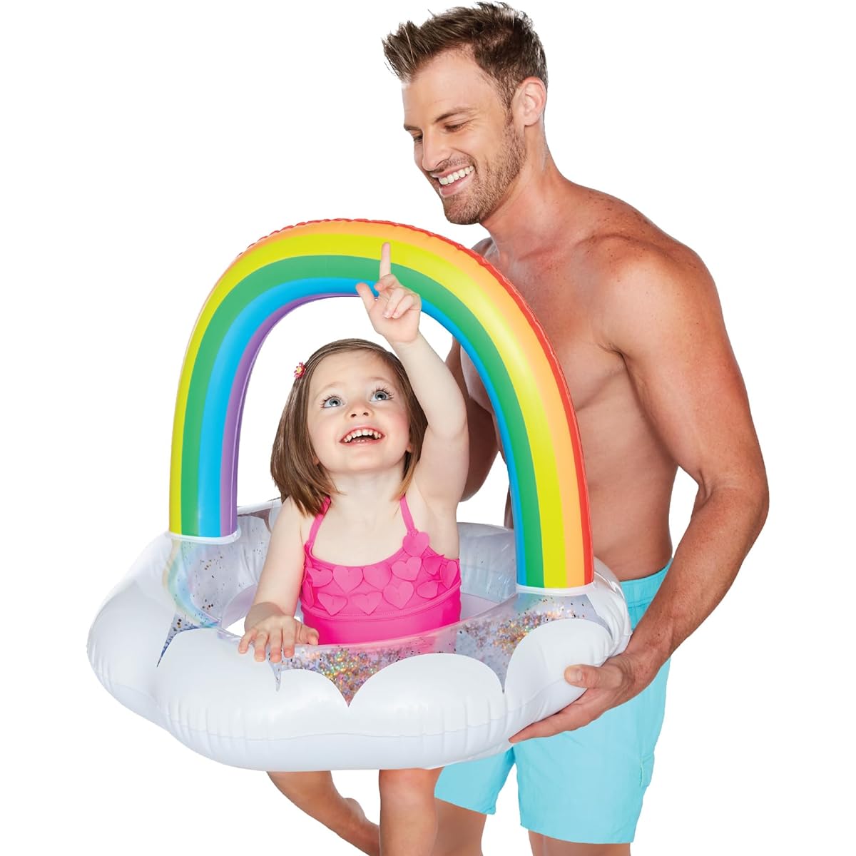 Big Mouth Baby Float Rainbow for Toddlers and Children Float Float Rainbow BIG MOUTH