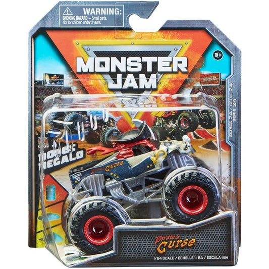 Monster Jam 2022 Spin Master 1:64 Diecast Truck with Bonus Accessories Crazy Creatures Pirate's Curse