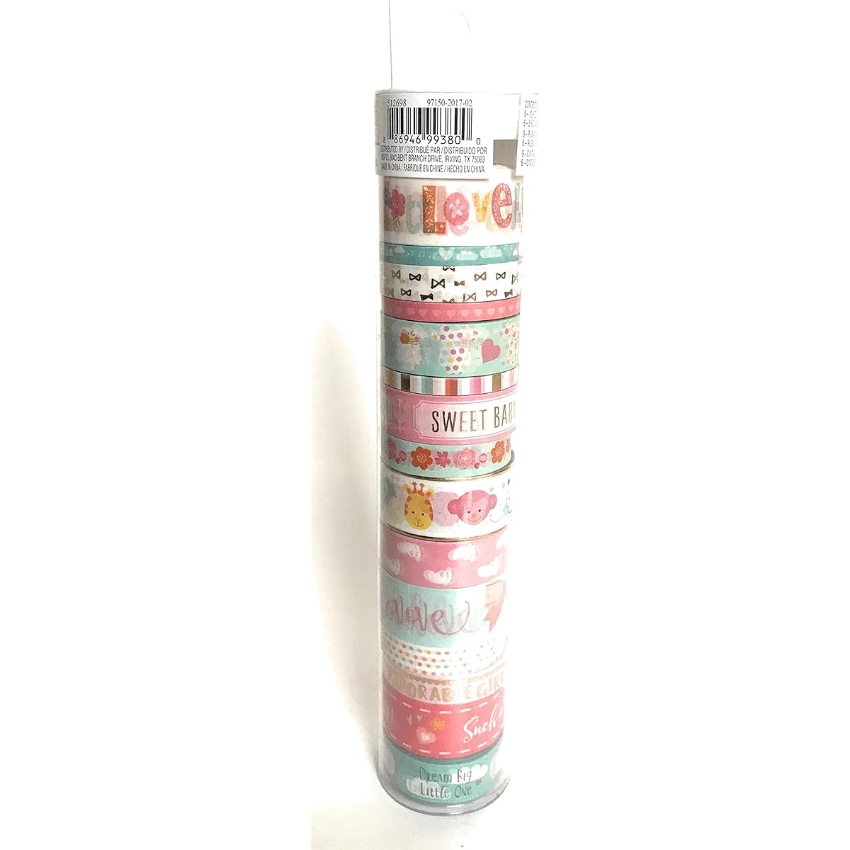 Baby Girl Washi Tape Set by Recollections, 15 Rolls