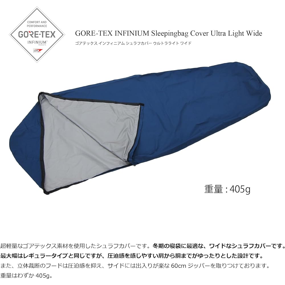 Isuka Gore-Tex Infinium Shrug Cover UL Wide Navy Blue