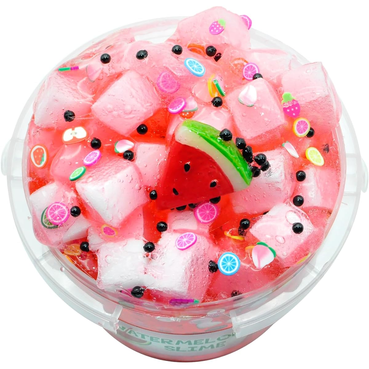 Red Jelly Cube Slime, Soft Jelly Clay Slime, Sugar Blitz for Girls and Boys, Red Conton Candy Slime Kit, Party Favors