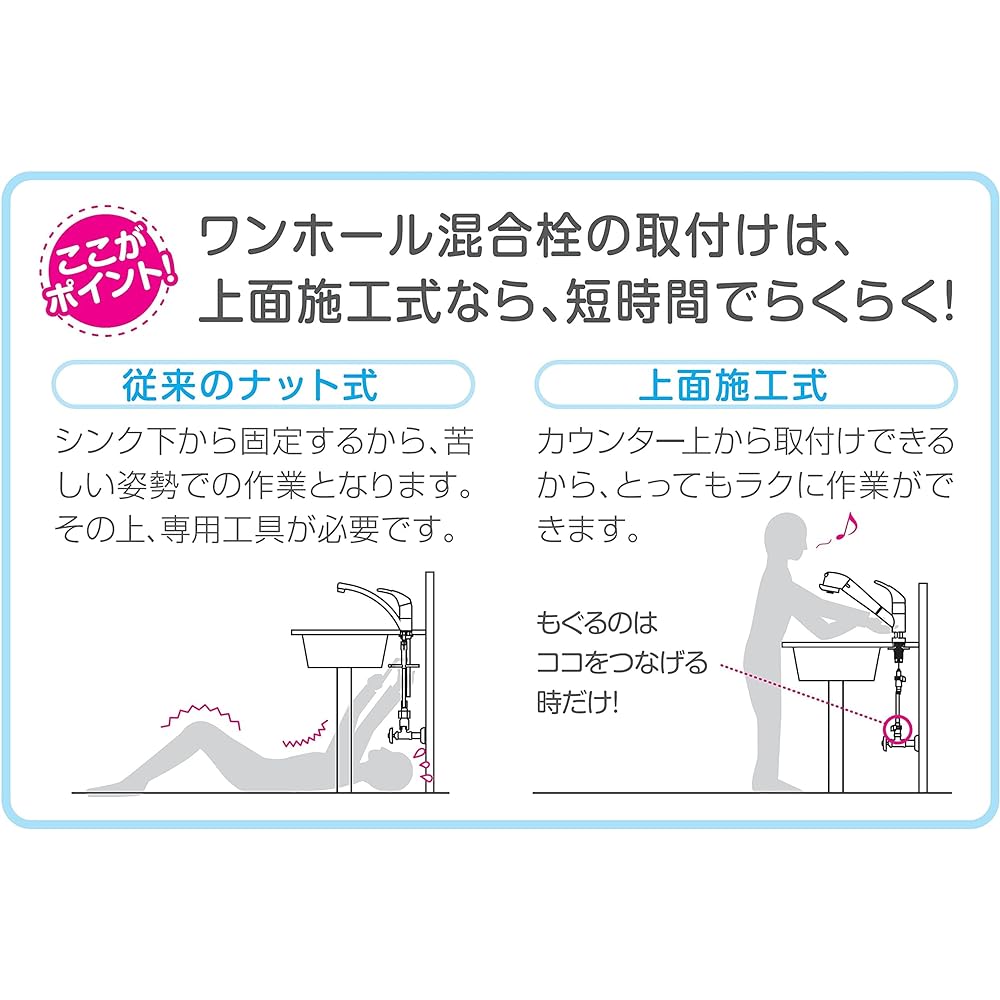 SANEI Single One Hole Spray Mixing Faucet, Top Surface Installation, Eco-Saving Faucet, For Cold Regions K87121E2TJK-13, Silver