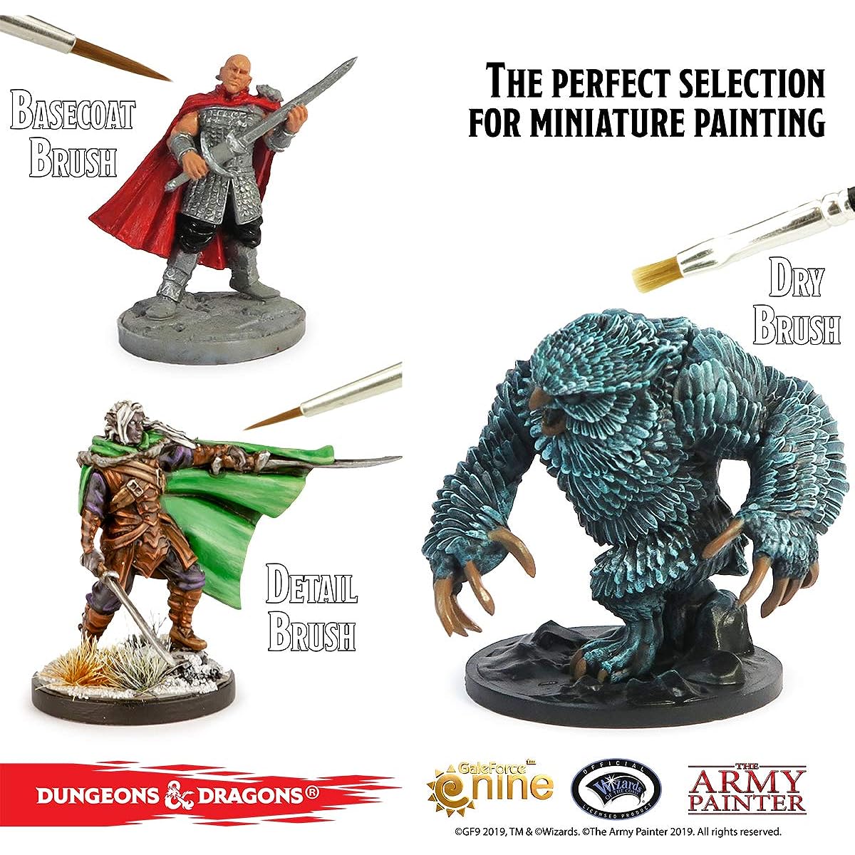 Dungeons and Dragons Official Paint Line Nozar Marvelous Brush Set
