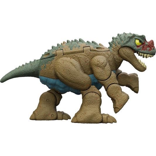 Mattel Jurassic World Ankylosaurus Bumpy to Ceratosaurus Dinosaur Transformation Toy 11 Steps Double Danger 2in1 Toy Super Changer, HVB18