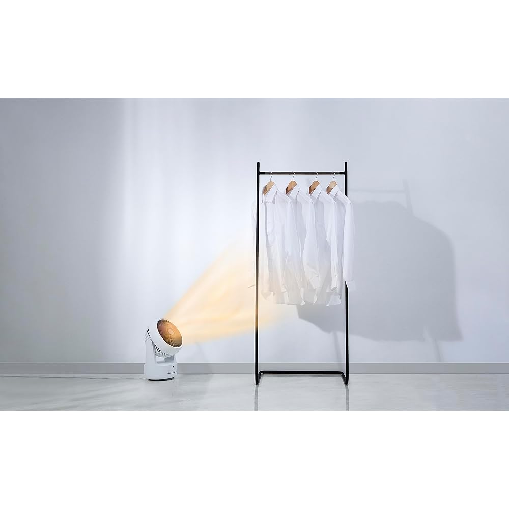 Three Up Circulator with Clothes Drying Function, Heat & Cool, Hot/Cold, Hot Air Function, Automatic Left/Right Swing, Remote Control Included, White HC-T2305-WH