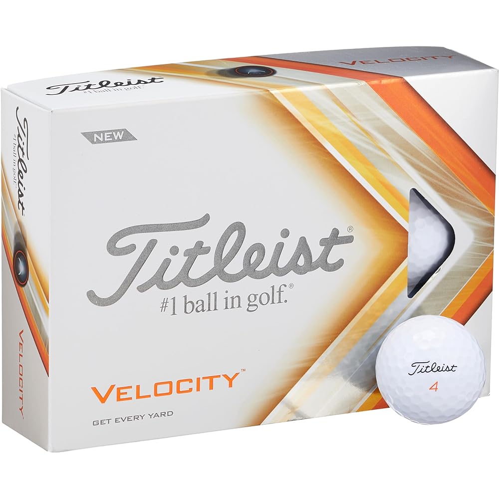 TITLEIST Golf Ball 2022 VELOCITY 1 Dozen (12 pieces) Genuine Japanese Product
