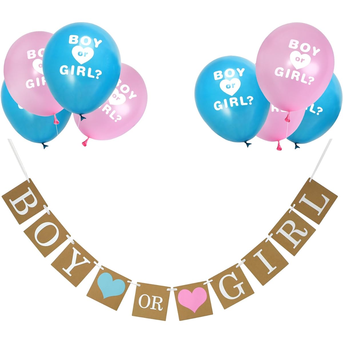 eBoot Baby Shower Decorations Boy or Girl Banner Gender Reveal Bunting Flag Baby Gender Show Party Favours Pregnancy Announcement